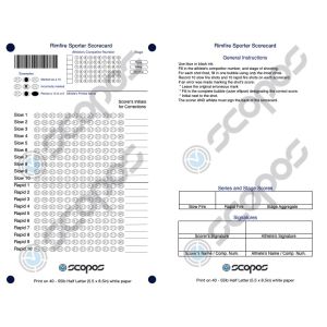 Rimfire Sporter Scorecards Downloadable File