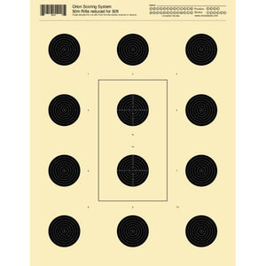 50m Rifle reduced for 50ft 12 Bull Targets