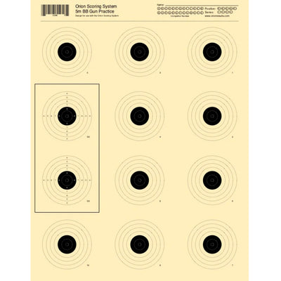 BB Gun 12 Bull Practice Target - 5m