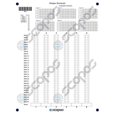 Shotgun Scorecard Downloadable File