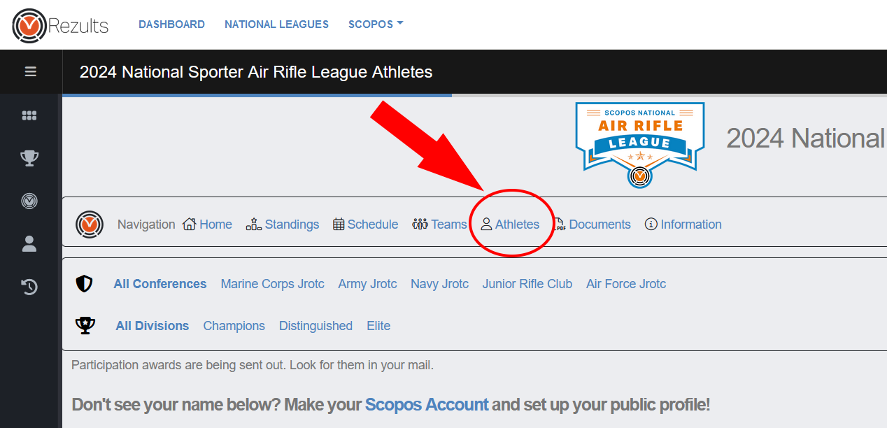 Athletes Statistics Now Viewable On National Leagues Pages